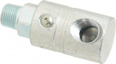 Parker - 3/8-18 NPTF Steel Hydraulic Hose Male NPT To Female NPT Swivel - 5,000 psi - USA Tool & Supply