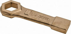 Ampco - 1-11/16" 6 Point Striking Box Wrench - Single End, 9-7/8" OAL, Aluminum Bronze - USA Tool & Supply