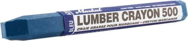 Markal - Blue Lumber Crayon - Clay-Based - USA Tool & Supply