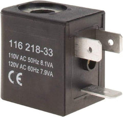 ARO/Ingersoll-Rand - 120 AC Volt, Din Connection Coil Lead Length, Class F, Solenoid Coil - 4.8 Watt, NEMA 4 Enclosure, Use with ARO Solenoid Valve - USA Tool & Supply