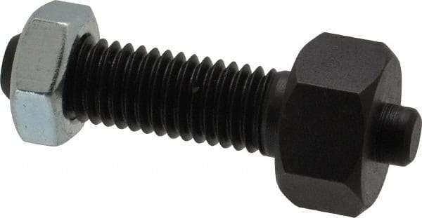 Jergens - 1/2-13 Thread, 7/8" Size, 2-3/8" Long, Black Oxide Coated, Low Carbon Steel Clamp Rest - 1-1/2" Thread Length, 11/32" Pin Diam x 3/16" Pin Height, 1/2" Nut Height - USA Tool & Supply