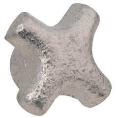 Jergens - 1-1/2" Head Diam, 4 Point Spoked Knob - 5/16-18 Hole, Cast Iron - USA Tool & Supply