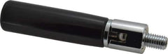 Jergens - M10x1.5 Threaded Stem, Revolving (Folding) Handwheel & Machine Handle - Nylon Cylindrical Handle, 9/16" Long Steel Stem, 3" Handle Length - USA Tool & Supply