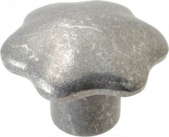 Jergens - 2-3/4" Head Diam, 6 Point Lobed (Palm-Grip) Knob - Aluminum - USA Tool & Supply