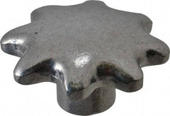 Jergens - 3-1/2" Head Diam, 6 Point Lobed (Palm-Grip) Knob - Aluminum - USA Tool & Supply