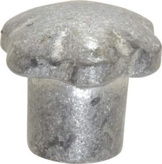 Jergens - 1-1/2" Head Diam, 6 Point Lobed (Palm-Grip) Knob - 1/4-20 Hole, Aluminum - USA Tool & Supply