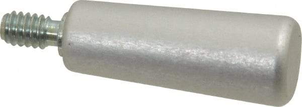 Jergens - 1/4-20 Threaded Stem, Revolving Handwheel & Machine Handle - Aluminum Cylindrical Handle, 7/16" Long Carbon Steel Stem, 1-9/16" Handle Length - USA Tool & Supply