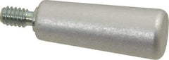 Jergens - 1/4-20 Threaded Stem, Revolving Handwheel & Machine Handle - Aluminum Cylindrical Handle, 7/16" Long Carbon Steel Stem, 1-9/16" Handle Length - USA Tool & Supply