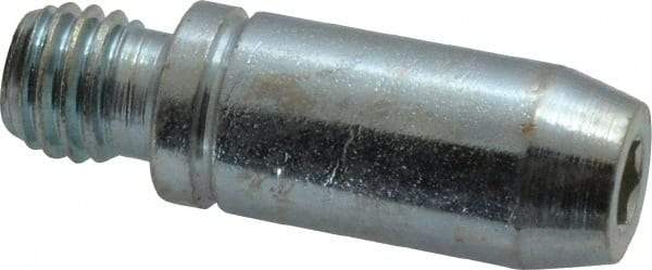Jergens - 1/2-13 Threaded Stem, Revolving Handwheel & Machine Handle - Aluminum Cylindrical Handle, 1/2" Long Carbon Steel Stem, 3-1/4" Handle Length - USA Tool & Supply