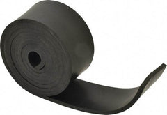 Made in USA - 3/16" Thick x 2" Wide x 60" Long, Neoprene Rubber Strip - Stock Length, 50 Shore A Durometer, 1,000 to 1,200 psi Tensile Strength, -40 to 212°F, Black - USA Tool & Supply