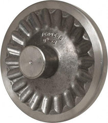 Jergens - 8" Diam, 2" Hub Diam, Grade #319, Aluminum Alloy, Angular Handwheel - 2-15/16" Hub Length, 7/8 Smaller to 3/16" Larger Diam - USA Tool & Supply