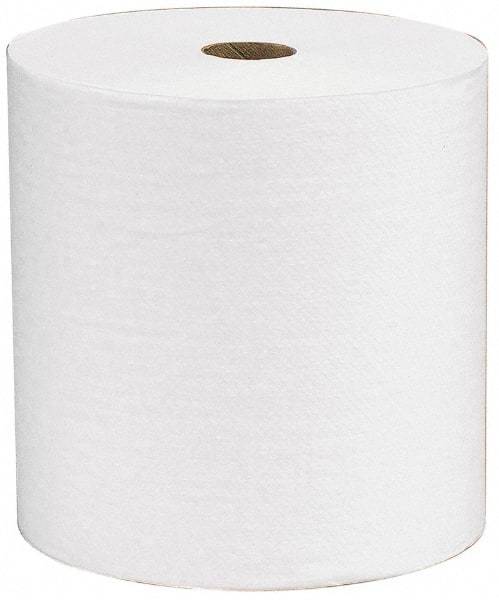 Scott - Hard Roll of 1 Ply White Paper Towels - 8" Wide, 400' Roll Length - USA Tool & Supply