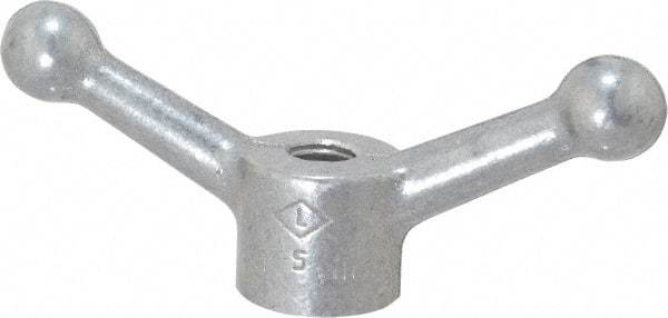 Jergens - 2 Offset Arms, 1/2-13" Hole, Tapped Speed Handle - 1-1/2" High, 1-1/8" Hub Diam - USA Tool & Supply