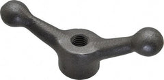Jergens - 2 Offset Arms, 1/2-13" Hole, Tapped Speed Handle - 1-1/2" High, 1-1/8" Hub Diam - USA Tool & Supply
