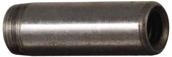 Jergens - 7/16" Diam x 2" Pin Length C-1215 Alloy Steel Pull Out Dowel Pin - C 47-58 & C 60-64 (Surface) Hardness, 1 Beveled & 1 Threaded End - USA Tool & Supply