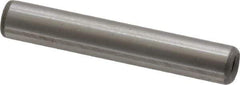 Jergens - 1/4" Diam x 1-1/2" Pin Length C-1215 Alloy Steel Pull Out Dowel Pin - C 47-58 & C 60-64 (Surface) Hardness, 1 Beveled & 1 Threaded End - USA Tool & Supply