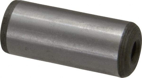 Jergens - 5/8" Diam x 1-1/2" Pin Length C-1215 Alloy Steel Pull Out Dowel Pin - C 47-58 & C 60-64 (Surface) Hardness, 1 Beveled & 1 Threaded End - USA Tool & Supply