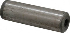 Jergens - 3/4" Diam x 2-1/2" Pin Length C-1215 Alloy Steel Pull Out Dowel Pin - C 47-58 & C 60-64 (Surface) Hardness, 1 Beveled & 1 Threaded End - USA Tool & Supply