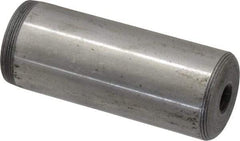 Jergens - 1" Diam x 2-1/2" Pin Length C-1215 Alloy Steel Pull Out Dowel Pin - C 47-58 & C 60-64 (Surface) Hardness, 1 Beveled & 1 Threaded End - USA Tool & Supply