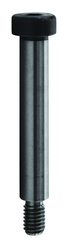 M10 x 60 - Black Finish Heat Treated Alloy Steel - Shoulder Screws - Socket Head - USA Tool & Supply