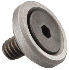 Gibraltar - 3/8-16 Thread, 1-5/8" OD, 3/8" High, Flat Foot - Steel & Lead Alloy - USA Tool & Supply