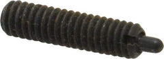 Jergens - 8-32, 5/8" Thread Length, 3/32" Plunger Projection, Steel Threaded Spring Plunger - 0.07" Max Plunger Diam, 5/8" Plunger Length, 2.7 Lb Init End Force, 7.3 Lb Final End Force, 5/64" Hex - USA Tool & Supply