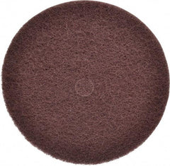3M - 12" Medium Grade Aluminum Oxide Deburring Disc - 1-1/4" Center Hole, Arbor Connection, Maroon, 1,900 Max RPM - USA Tool & Supply