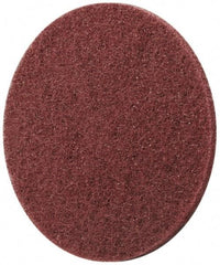 3M - 3" Disc Diam, Aluminum Oxide Quick Change Disc - Type R Attaching System, Nonwoven, Maroon, Medium Grade, 12,000 RPM - USA Tool & Supply