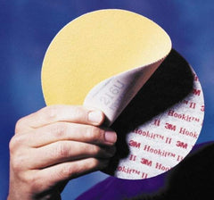 3M - 5" Diam, 500 Grit, Aluminum Oxide Hook & Loop Disc - Extra Fine Grade, Coated, A Weight Paper Backing, Series 210U - USA Tool & Supply