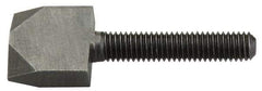 Jergens - 3/8-16 Thread, 1-1/2" Length Under Head, Steel Quarter Turn Screw - Grade C-1018, 1" Wide x 1" High x 3/8" Thick Head, Black Oxide, UNC Thread - USA Tool & Supply