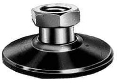 Jergens - 6600 Lb. Load Capacity, 5/8-11 Thread, 1-1/8" Overall Length, Steel Stud, Tapped Pivotal - 2 Inch Stud Length, mm Base Diameter, Steel Pad - USA Tool & Supply
