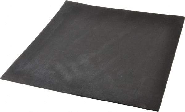 Made in USA - 12" Long, 12" Wide, 1/8" Thick, Neoprene Rubber Foam Sheet - 35 to 45 Durometer, Black, -20 to 180°F, 1,000 psi Tensile Strength, Plain Backing, Stock Length - USA Tool & Supply