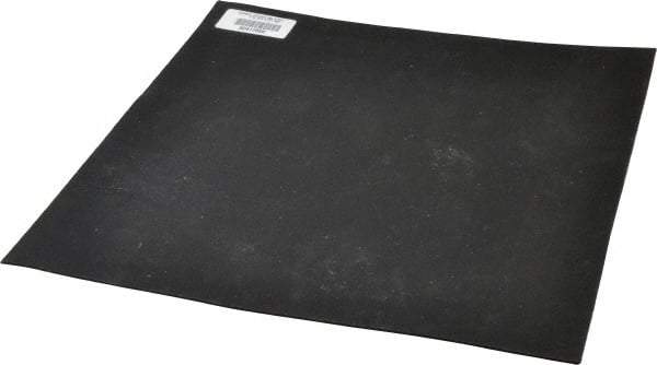 Made in USA - 12" Long, 12" Wide, 1/16" Thick, Neoprene Rubber Foam Sheet - 35 to 45 Durometer, Black, -20 to 180°F, 1,000 psi Tensile Strength, Adhesive Backing, Stock Length - USA Tool & Supply