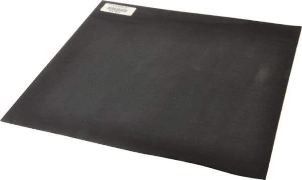 Made in USA - 12" Long, 12" Wide, 0.093" Thick, Neoprene Rubber Foam Sheet - 35 to 45 Durometer, Black, -20 to 180°F, 1,000 psi Tensile Strength, Adhesive Backing, Stock Length - USA Tool & Supply
