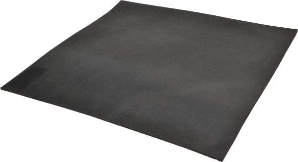 Made in USA - 12" Long, 12" Wide, 1/8" Thick, Neoprene Rubber Foam Sheet - 35 to 45 Durometer, Black, -20 to 180°F, 1,000 psi Tensile Strength, Adhesive Backing, Stock Length - USA Tool & Supply