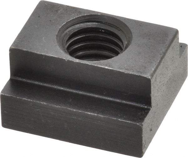 Jergens - 1/2-13 Blind Tapped T Slot Nut - 5/8" Slot Width, 1 x 11/32" Base Width x Height, 1-1/8 x 5/8" OAL x Height - USA Tool & Supply