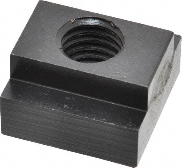 Jergens - 5/8-11 Blind Tapped T Slot Nut - 3/4" Slot Width, 1-1/4 x 15/32" Base Width x Height, 1-1/4 x 3/4" OAL x Height - USA Tool & Supply