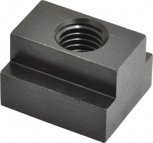 Jergens - 5/8-11 Blind Tapped T Slot Nut - 13/16" Slot Width, 1-1/4 x 9/16" Base Width x Height, 1-1/2 x 1" OAL x Height - USA Tool & Supply