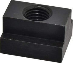 Jergens - 7/8-9 Blind Tapped T Slot Nut - 1" Slot Width, 1-5/8 x 5/8" Base Width x Height, 2 x 1-1/4" OAL x Height - USA Tool & Supply