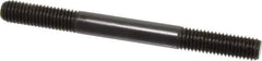 Jergens - 1/2-13 5-1/2" OAL Equal Double Threaded Stud - Alloy Steel, Black Oxide Finish, 1-1/2" Equal Thread Length - USA Tool & Supply