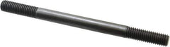 Jergens - 1/2-13 7" OAL Equal Double Threaded Stud - Alloy Steel, Black Oxide Finish, 1-1/2" Equal Thread Length - USA Tool & Supply