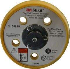 3M - 5" Diam Adhesive/PSA Disc Backing Pad - Soft Density, 12,000 RPM - USA Tool & Supply