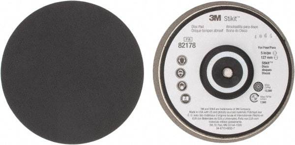 3M - 5" Diam Adhesive/PSA Disc Backing Pad - Soft Density, 7,500 RPM - USA Tool & Supply