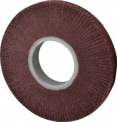 3M - 8" Diam Aluminum Oxide Finishing Flap Wheel - 3" Hole, 1" Wide, Density 5, Nonwoven, Fine Grade, 3,200 Max RPM - USA Tool & Supply