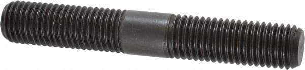 Jergens - 3/4-10 5" OAL Equal Double Threaded Stud - Alloy Steel, Black Oxide Finish, 1-15/16" Equal Thread Length - USA Tool & Supply