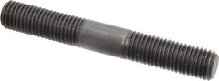 Jergens - 3/4-10 5-1/2" OAL Equal Double Threaded Stud - Alloy Steel, Black Oxide Finish, 2" Equal Thread Length - USA Tool & Supply