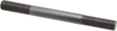 Jergens - 3/4-10 8" OAL Equal Double Threaded Stud - Alloy Steel, Black Oxide Finish, 2" Equal Thread Length - USA Tool & Supply