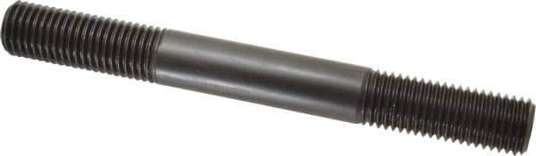 Jergens - 7/8-9 8" OAL Equal Double Threaded Stud - Alloy Steel, Black Oxide Finish, 2-1/4" Equal Thread Length - USA Tool & Supply
