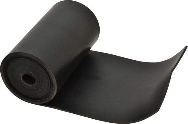 Made in USA - 1/16" Thick x 4" Wide x 60" Long, Buna-N Rubber Strip - Stock Length, 40 Shore A Durometer, 800 to 1,000 psi Tensile Strength, -20 to 170°F, Black - USA Tool & Supply