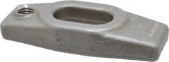 Jergens - 5/8" Stud, 11/16" Travel, 4" OAL x 1-5/8" Overall Width x 3/4" Overall Height, Heel Clamp - Grade C-1030/C-1035 Forged Steel, 11/16" Long x 11/16" Wide Slot, 1-21/32" Length x 1-3/16" Width x 1/2" Tapered Height, Tapped - USA Tool & Supply